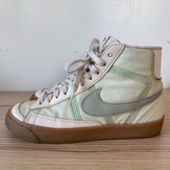 Nike Other - Men's Nike By You Size 6 Blazer Mid '77 Green White Retro Swoosh